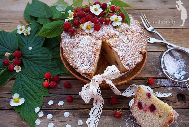 torta ai lamponi